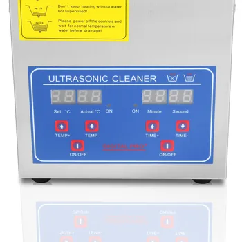 2L Digital Inoxidabil Ultrasonic Cleaner Baie cu Ultrasunete de Curățare Rezervor Timer Încălzire