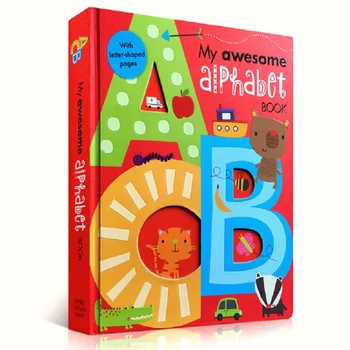 56 pagini Meu Minunat Carte Alfabet ABC original în engleză bord Cărți pentru copii copii de Învățare de Învățământ Cuvânt Cu Litere în Formă de Libros