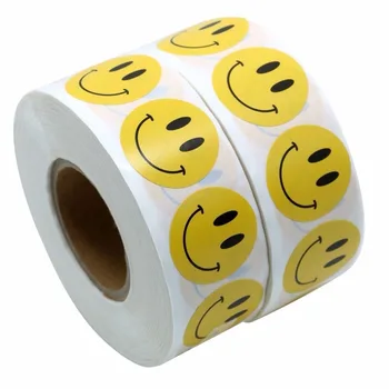 500pcs Yellow Smiley face Fericit Autocolante de 1