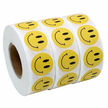 500pcs Yellow Smiley face Fericit Autocolante de 1