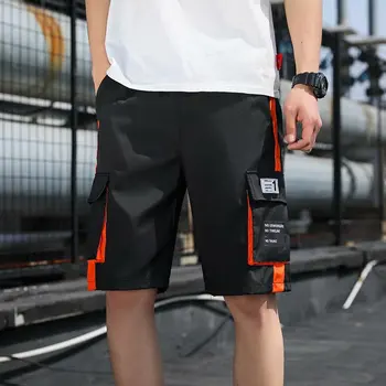 Moda pantaloni Scurți Mens 2020 Streetwear Talie Elastic lipitură de Genunchi Lungime Bărbați pantaloni Scurți Casual Jogger Hip Hop Sweatpants Mens pantaloni Scurți