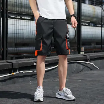 Moda pantaloni Scurți Mens 2020 Streetwear Talie Elastic lipitură de Genunchi Lungime Bărbați pantaloni Scurți Casual Jogger Hip Hop Sweatpants Mens pantaloni Scurți