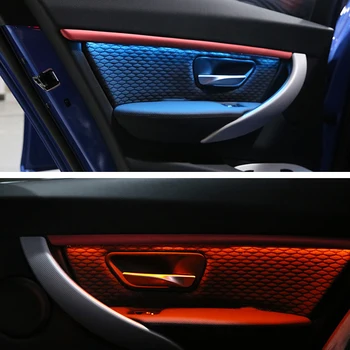 Lumină ambientală 2 culori pentru bmw f30 seria 3 auto interior ușă interioară castron se ocupe de cotiera de lumină LED-uri atmosferă lămpii de interior