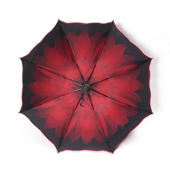 Femei Umbrele de Dantelă Neagră Pliere Umbrela de Călătorie Ploaie Vânt Pliere Umbrela Anti-uv, Soare/ploaie Umbrela