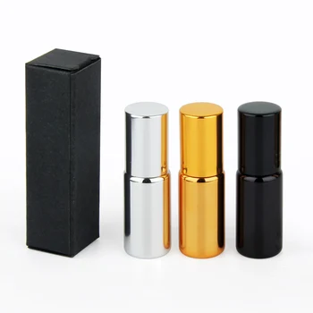 10buc 5ml Sticle de Ulei Esențial de Ambalare caseta Mini Goale Sticle cu Role Aur, Argint Negru UV Pahar de unică folosință Sticla de Parfum