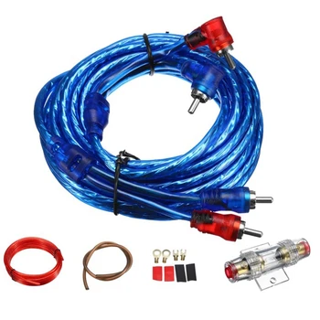 1500W Masina o Difuzor Cabluri Amplificator Cablu Difuzor Subwoofer Instalare Linie Kit 8Ga Cablu de Alimentare De 60 Amp clemă