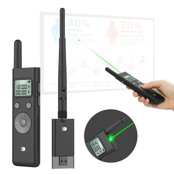 1000 De Metri Distanță De Lucru De Wireless Presenter Mare Qulity Doosl Prezentare De La Distanță Cu Laser Verde Pentru Conferințe Curs De Vorbire