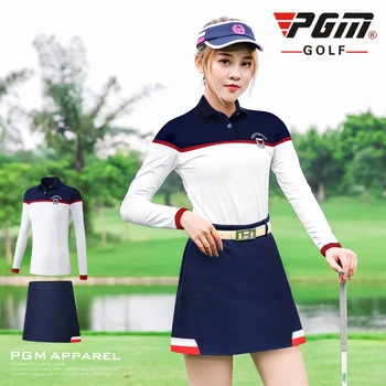 Golf Femei Stabilită De Îmbrăcăminte De Sex Feminin De Îmbrăcăminte Respirabil Sport Poarte Fuste Set Cu Mâneci Lungi Sport Golf/Tenis Haine Costume D0500
