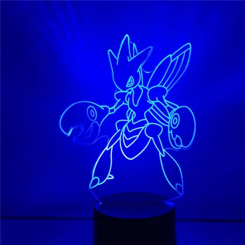 TAKARA TOMY Pokemon Scizor Figura Anime 3D LED Toys Set de Acțiuni Figma Monstru de Buzunar Luminile de Noapte de Colectie Lampă de Masă Juguetes