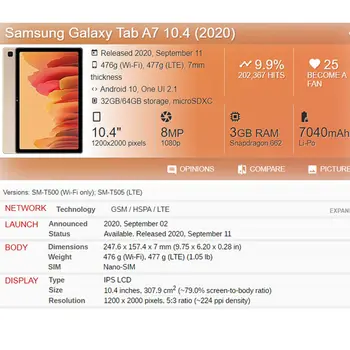 Pentru Samsung Galaxy Tab A7 10.4 T500 Tableta Caz Capacul Protector Pentru Samsung Galaxy Tab A7 10.4 2020 Caz + Film+Pen