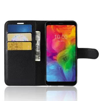 Pentru LG Q7 Q Stylo 4 Q Stylus Portofel Caz Piele Flip Cover Pentru LG Aristo 2 Caz Telefon de Lux TPU Capacul din Spate Sta Deținătorii de Carduri