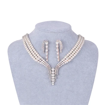 HOWAWAY Pearl Nupțial Bijuterii de Epocă de Aur Nunta de Moda Bijuterii Colier de Perle pentru Miresei, Ornamente