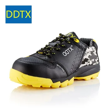 DDTX Bărbați Siguranță Pantofi de Lucru S1P Ușor Nemetalice Puncție Dovada Lamelă Anti-statice, Non-alunecare de Adidași Negru 12457