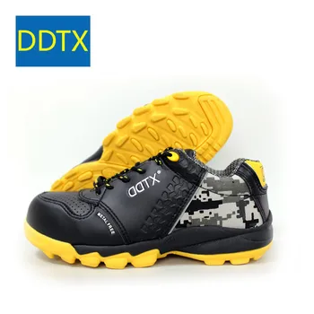 DDTX Bărbați Siguranță Pantofi de Lucru S1P Ușor Nemetalice Puncție Dovada Lamelă Anti-statice, Non-alunecare de Adidași Negru