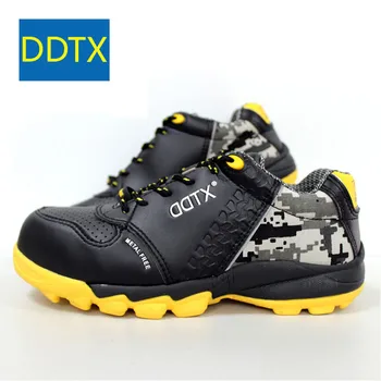 DDTX Bărbați Siguranță Pantofi de Lucru S1P Ușor Nemetalice Puncție Dovada Lamelă Anti-statice, Non-alunecare de Adidași Negru