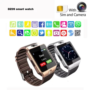 DZ09 Inteligent Ceas Cu Camera Bluetooth Ceas de mână Sport Dispozitive Portabile SIM Card TF Smartwatch Pentru IOS Telefoane Android