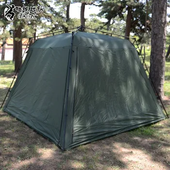 Mare de corturi militare în aer liber camping cort ArmyGreen Pavilion Rapid Deschis Cvartet de cort Cu plase de țânțari 5-8 persoane