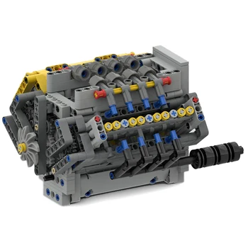 (Personalizate)770Pcs MOC-54607 Tehnologie Dinamic Versiune Cărămizi Model Motor V8 de BRICOLAJ Blocuri de Jucărie Cadou