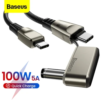 Baseus PD 100w C USB de Tip C DC Cablu QC 4.0 Rapid de Încărcare Pentru iPad Xiaomi Macbook Laptop Lenovo Incarcator DC Cablu Cablu USB-C