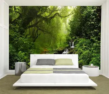 Beibehang tapet Personalizat pădure verde copac mare TELEVIZOR 3D de fundal peisaj de apă decor fundal tapet 3d