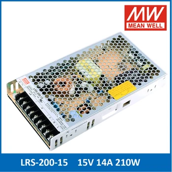 Original Înseamnă Bine LRS-200 12V 24V Singură Ieșire de Comutare de Alimentare 3.3 4.2 5 12 15 24 36 48V Meanwell SMPS LRS-200-24