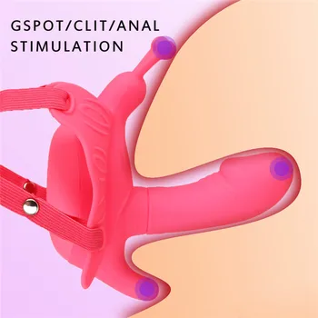 Toysdance Curea La Ham jucarii Sexuale Penis artificial Vibratoare Pentru Femei 10 Viteze Penisului G-spot Clitoridian Stimularea Anală Privat Masturbator