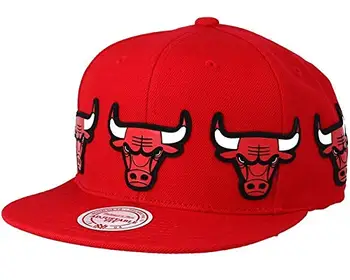 Gorra Mitchell & Ness Chicago Bulls Multi Logo-Ul Roșu Snapback