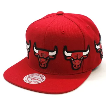 Gorra Mitchell & Ness Chicago Bulls Multi Logo-Ul Roșu Snapback