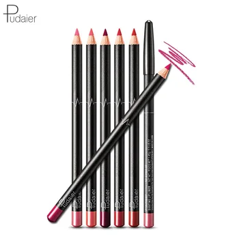 6pcs/set 2019 Noi Pudaier creionul de buze Nud Ruj Liner Creion de Lungă Durată Impermeabil Matte Lip Machiaj Cosmetice 36 Culori