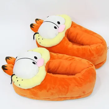 Iarna Pluș Bumbac Papuci De Casă Garfield Anime Cosplay Ariciul Sonic Grafica De Desene Animate Barbati Pentru Femei Papuci De Casă Drăguț Adult Familie Pantofi