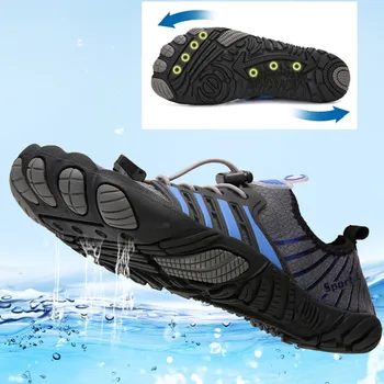 Mens Outdoor Rapid-Uscat Sport Antiuzura Plaja Adidasi Unisex Apa Pantofi Respirabil Trecere Prin Vad Pantofi Femei Amonte Non Alunecare Pantofi