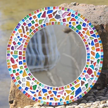 Culoare mixt Clar Pătrat de Sticlă Mozaic de Piese pentru DIY Meșteșug Art Lipirea mozaic pe cani farfurii rame foto