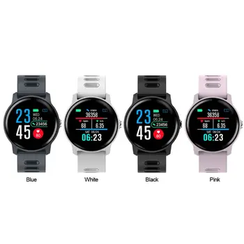 S08 Sport Pedometru Smartwatch IP68 rezistent la apa Tracker de Fitness Heart Rate Monitor de Presiune sanguina Bărbați Femei Ceas Brățară Inteligent
