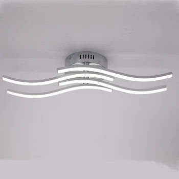 Lampă de tavan cu LED Lumini Patru Ramuri Ondulat Bucătărie Bifurcație în Formă de Lampă de Tavan Minimalist Living, Dormitor Decor Lampi