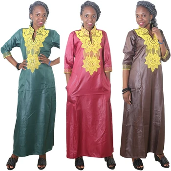 MD africane rochie pentru femei broderie flori maxi rochii tradiționale africane haine doamna petrecere rochii lungi de vară 2020 rochie
