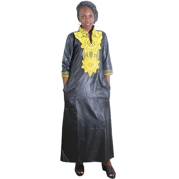 MD africane rochie pentru femei broderie flori maxi rochii tradiționale africane haine doamna petrecere rochii lungi de vară 2020 rochie