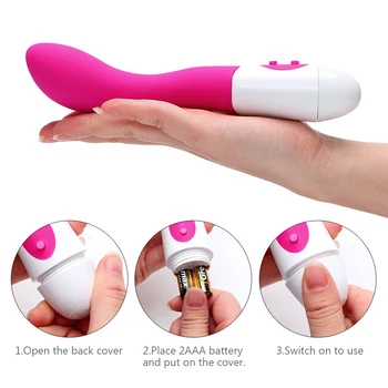 Concis 10 Viteza punctul G Dildo Vibrator Femei Clitoris cu Vibrator din Silicon AV Bagheta Erotic Jucarii Masturbari sex Feminin Șoc Produse pentru Sex