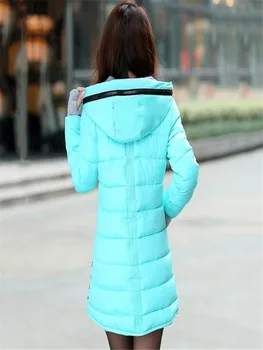 2020 femei de iarnă cu glugă cald haina plus dimensiune culoarea bomboane de bumbac căptușit sacou feminin de mult hanorac femei vatuita jaqueta feminina