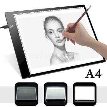 A4 Desen Tableta Grafica Digitala Pad USB LED Light Box Contur Copia Bord Electronic Arta Grafica Pictura Masa de Scris