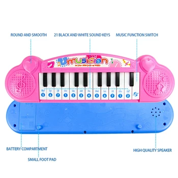 Electronic Tastatură Incepatori Copil Copilarie Muzica Jucărie pentru Copii Sugari Mici de Pian pentru Copii