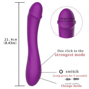 Penis artificial Vibratoare Masturbari Jucarii Sexuale pentru Femei cu cap de penis Artificial Masaj punctul G Vagin Stimulator Jucării pentru Adulți de încărcare Magnetic 128