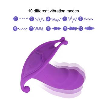 OLO 10 Viteza Stimulator Clitoris Jucarii Sexuale pentru Femei ușor de Purtat Chilotei Vibrator Wireless de Control de la Distanță Dildo Vibrator