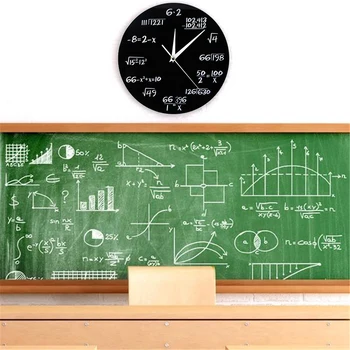 Inginerie Numere Matematica Ceas De Perete Ecuație Matematică Ceas Decorativ Pop Quiz Arta De Perete Știință Cadou Pentru Tocilari Matematica Și Profesori 1288