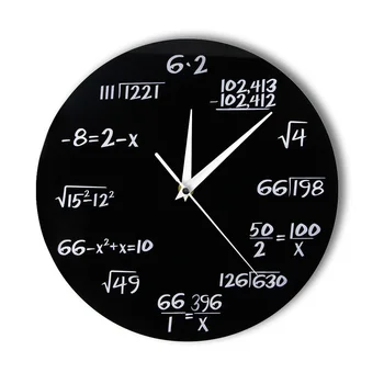 Inginerie Numere Matematica Ceas De Perete Ecuație Matematică Ceas Decorativ Pop Quiz Arta De Perete Știință Cadou Pentru Tocilari Matematica Și Profesori