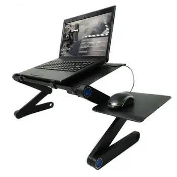 ALLOYSEED Reglabil Pliere Masă de Aluminiu Aliaj de Birou Laptop Portabil Notebook Stand 360 de grade Laptop de Birou pentru biroul de acasă 12889