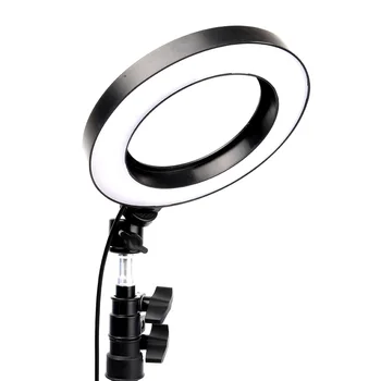 Estompat LED Lumină Inel Selfie Inel Lampa Fotografice de Iluminat cu Trepied Moblie Telefon Clemă de Frumusete umple de lumină