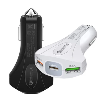 Încărcare rapidă 3.5 Un Incarcator Auto de Bricheta Adaptor QC 3.0 Dual USB Port de Încărcare Rapidă Accesorii Auto Pentru Telefon DVR MP3