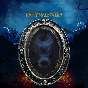 Halloween Noutate Oglindă Jucărie Teroare Petrecere Infricosatoare Petrecere De Halloween Recuzită Fantomă Înfiorător De Groază Luminos Sunet Agățat Decor