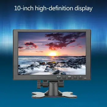 10 inch Portabil Monitor compatibil HDMI 1920x1080 IPS Computer Monitor LED cu Piele de Caz pentru PS4 Pro/Xbox/Telefon