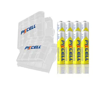 8Pcs PKCELL AAA NIMH Reîncărcabilă Baterie aaa 1.2 v 1000mah Baterii Si 2 buc Suport Baterie de Cazuri Pentru aa sau aaa Batteria